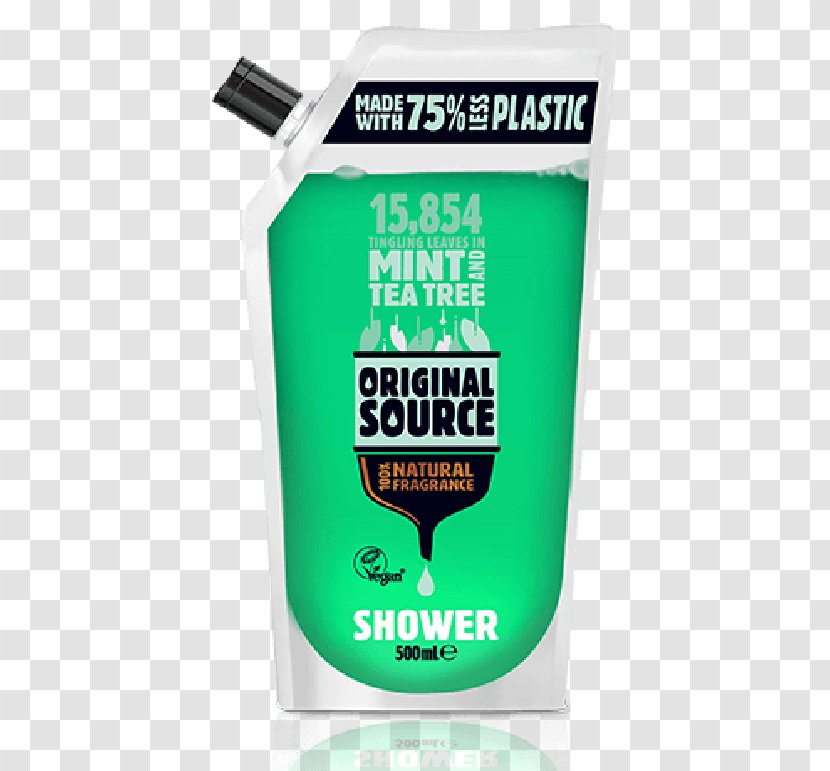 Shower Gel Liquid Bathing Soap - Facial - Mint Tea Transparent PNG
