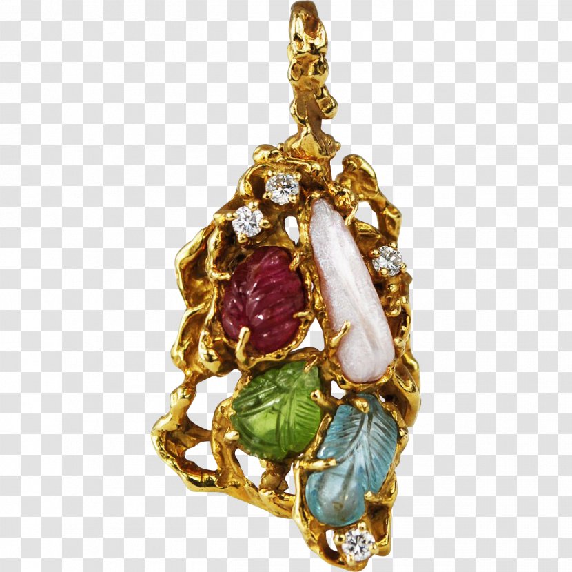 Locket Charms & Pendants Earring Gemstone Jewellery - Pearl - Brooch Transparent PNG