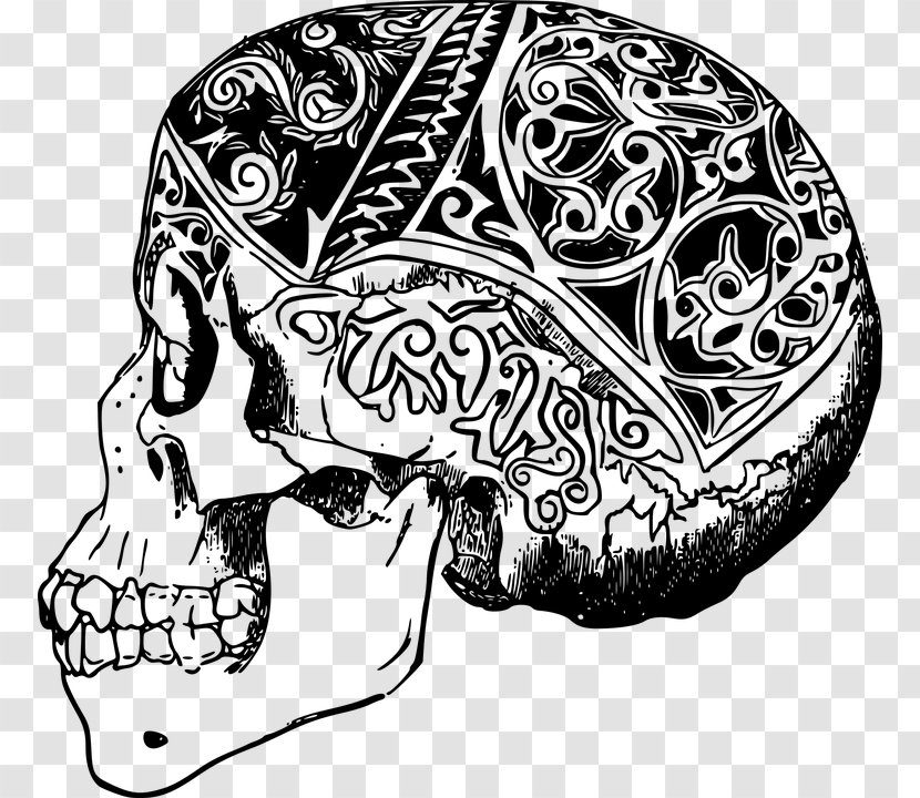 Tattoo Clip Art - Tree - Indian Skull Transparent PNG