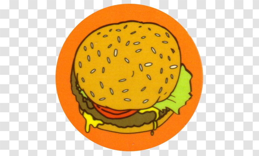Tazos The Simpsons - Fruit - Season 10 Milk Caps Hamburger PinBowl Of Transparent PNG