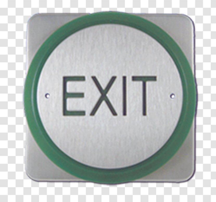 Exit Sign Button Emergency Sticker Transparent PNG