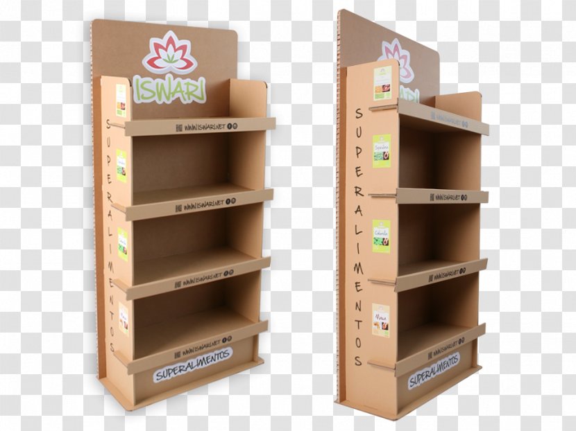 Shelf Paper Display Stand Corrugated Fiberboard - Wholesale - Board Transparent PNG