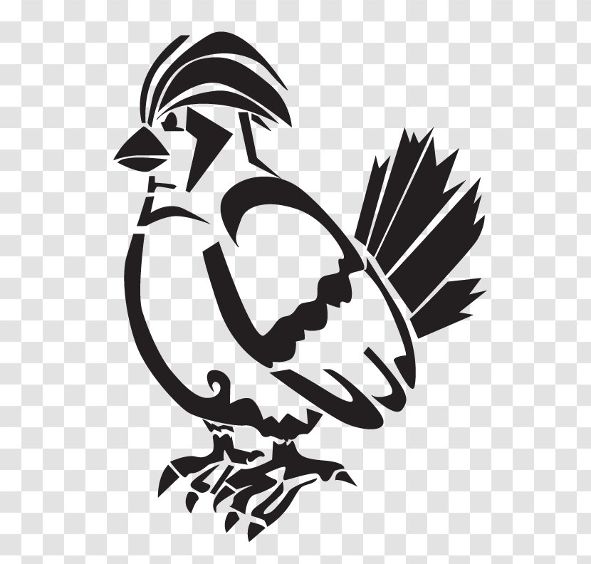 Rooster Chicken Bird Visual Arts Clip Art - Symbol - Tribal Dragon Transparent PNG
