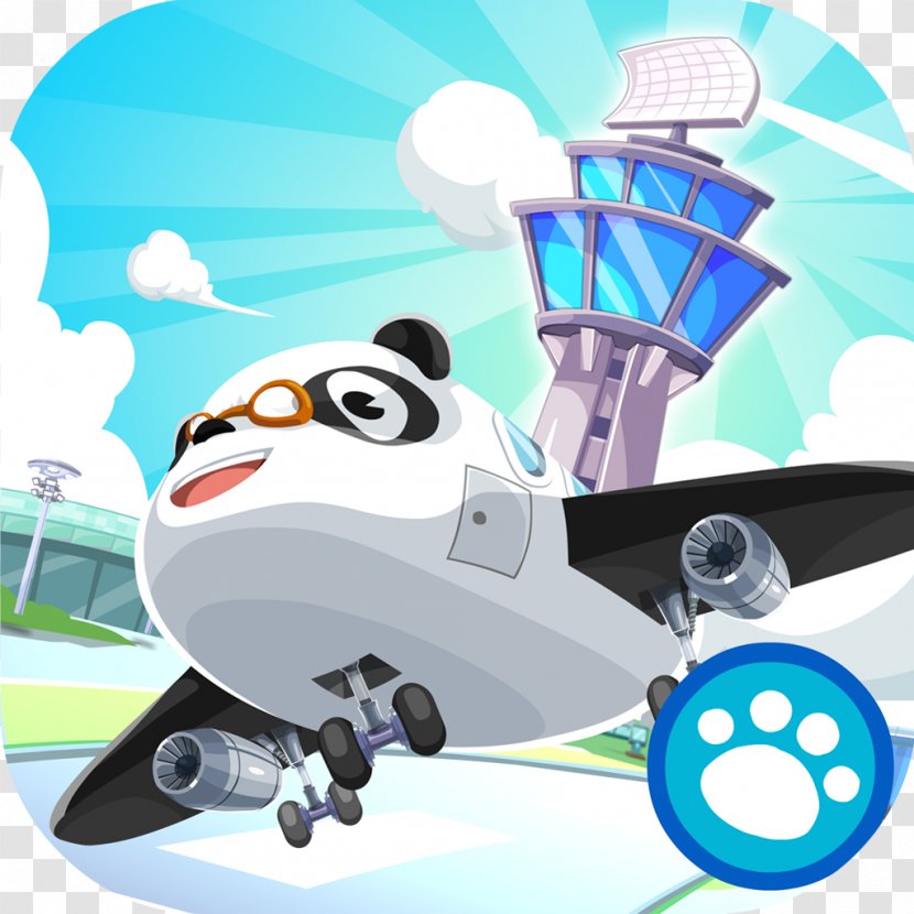 Dr. Panda Airport School Restaurant 2 Giant Airplane Transparent PNG