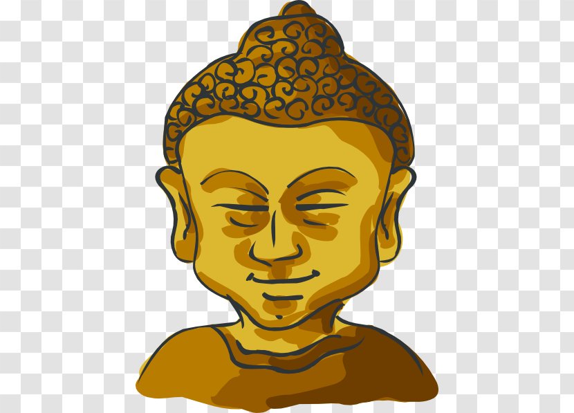 Gautama Buddha Buddhism Buddhahood Clip Art - Head - Cartoon Transparent PNG