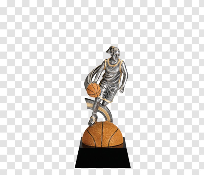 Trophy Women's Basketball Award Naismith Memorial Hall Of Fame - Figurine Transparent PNG