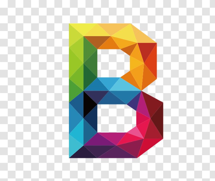 Letter B Typeface - Colorful Letters Transparent PNG