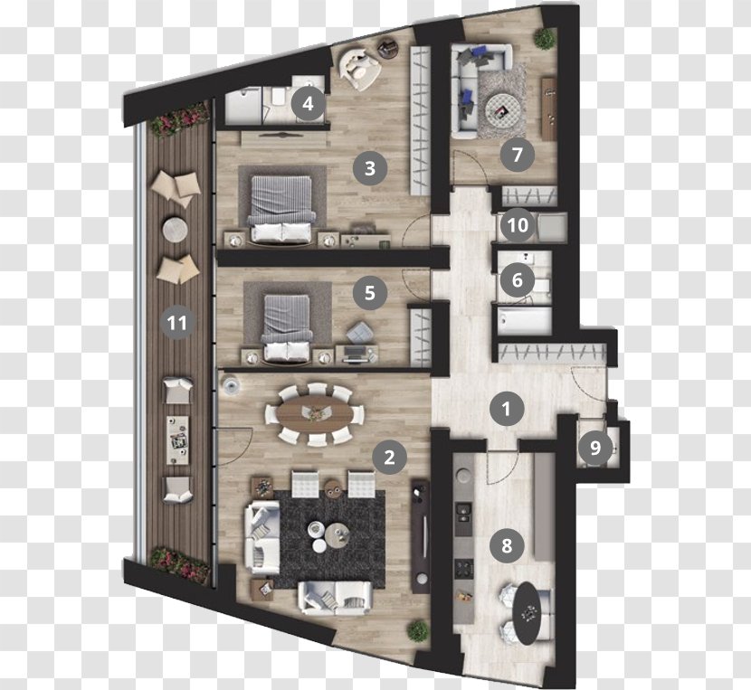 Floor Plan Career Project Life - Residences At Woodbine Park Transparent PNG