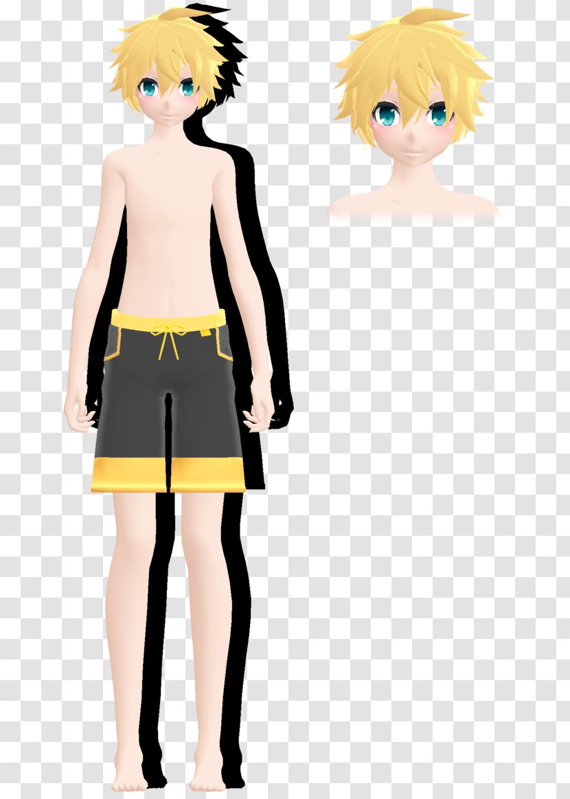 MikuMikuDance Kagamine Rin/Len Crypton Future Media Hatsune Miku - Flower - Beach Boy Transparent PNG