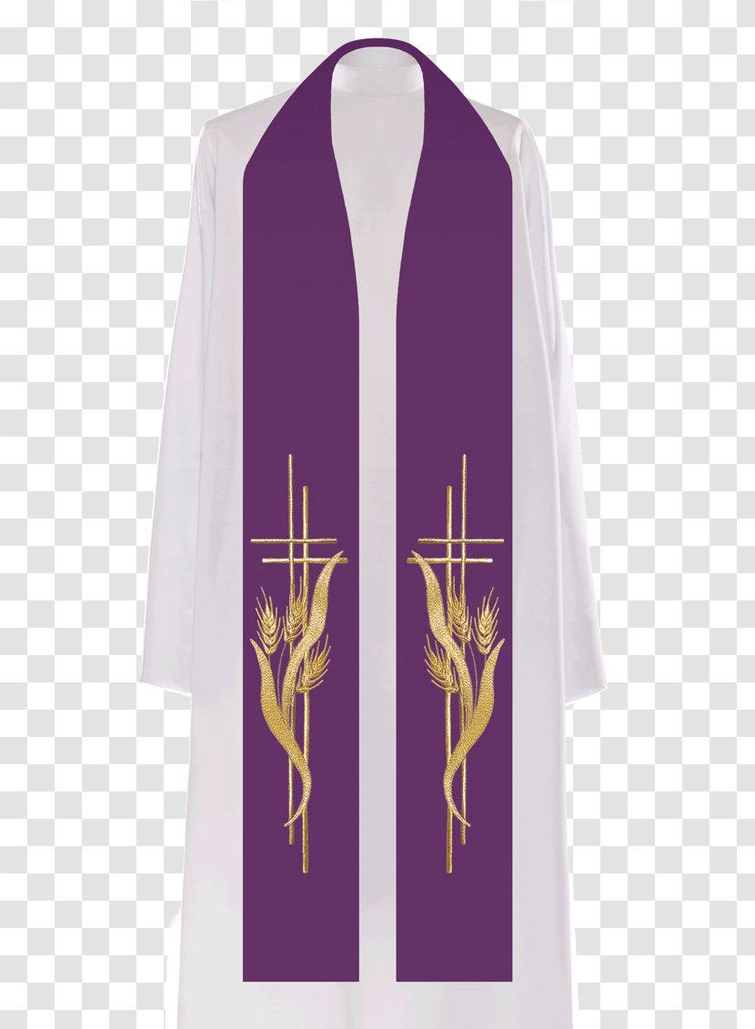 Stole Vestment Priest Liturgy Clerical Collar - Altar Cloth - Kielich Transparent PNG