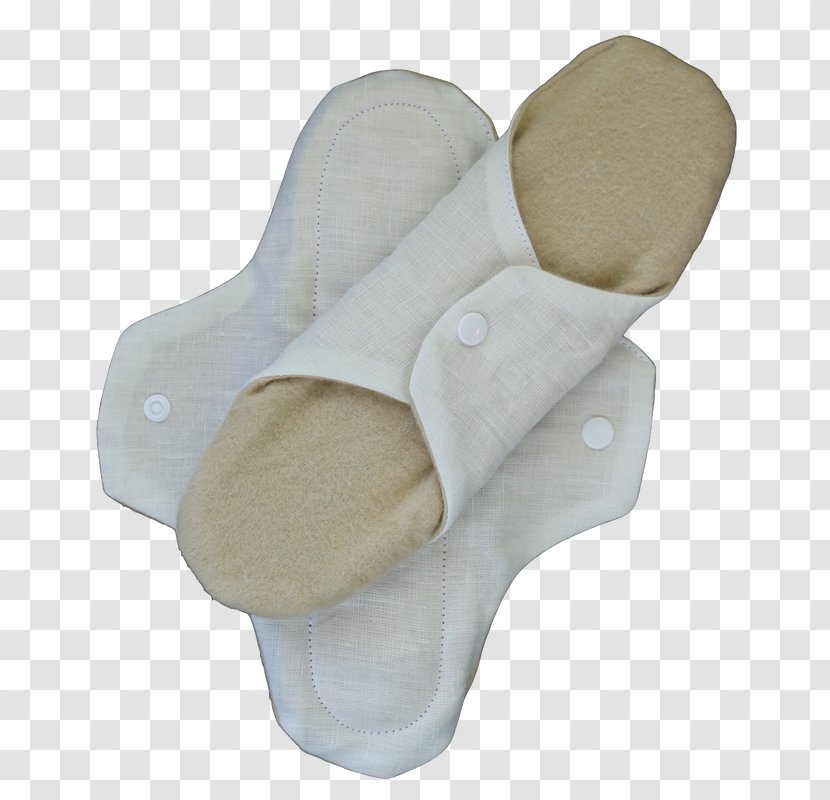 Menstruation Sanitary Napkin Linen Shoe Product Design - Off White Flannel FW14 Transparent PNG