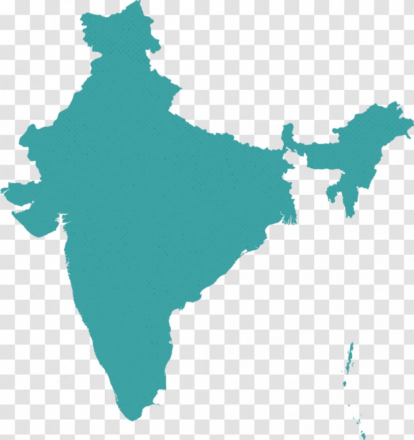 Flag Of India Vector Map Transparent PNG