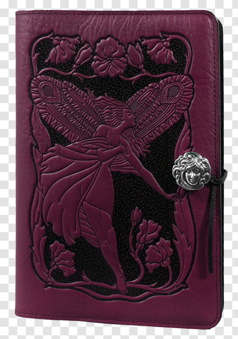 Wallet Coin Purse Handbag Antique Dark Brown Leather Journal Diary Handmade Purple - Magenta Transparent PNG