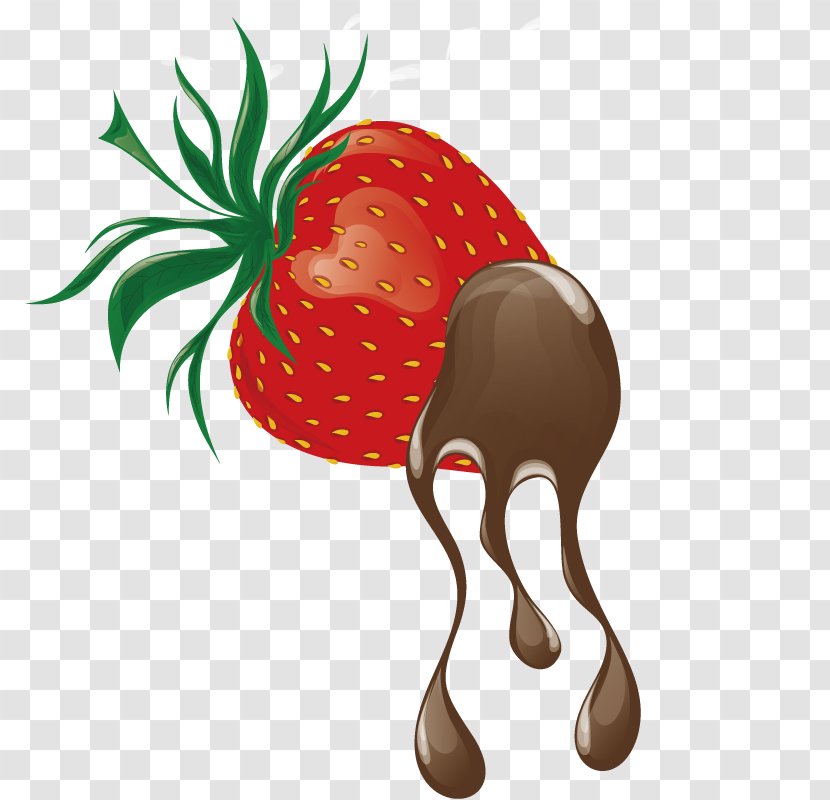 Strawberry Juice Food Chocolate - Strawberries Transparent PNG
