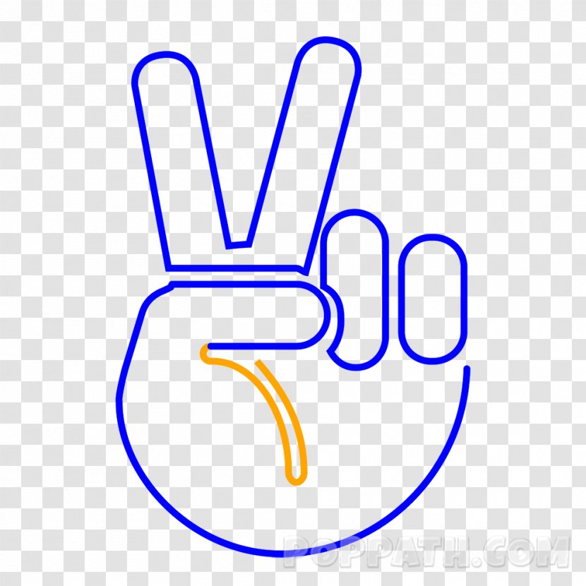 Drawing The Finger Thumb Emoji - Gesture Transparent PNG