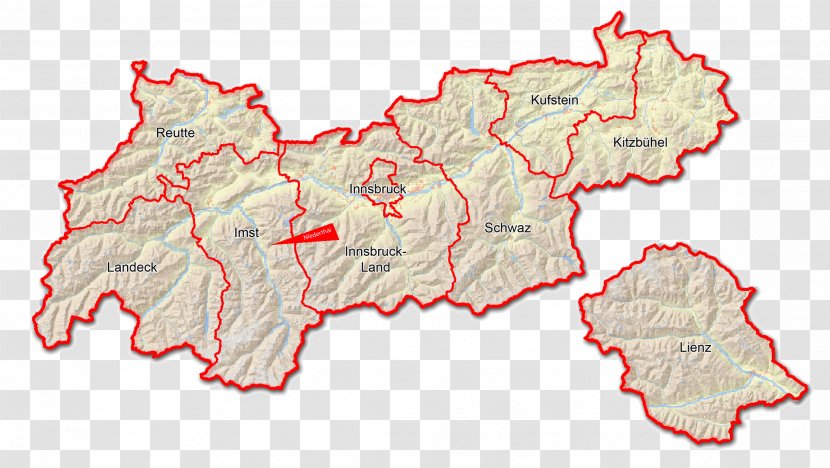 Innsbruck Tirol Map Regions Of Italy Carta Geografica - Stemma Del Trentinoalto Adige Transparent PNG