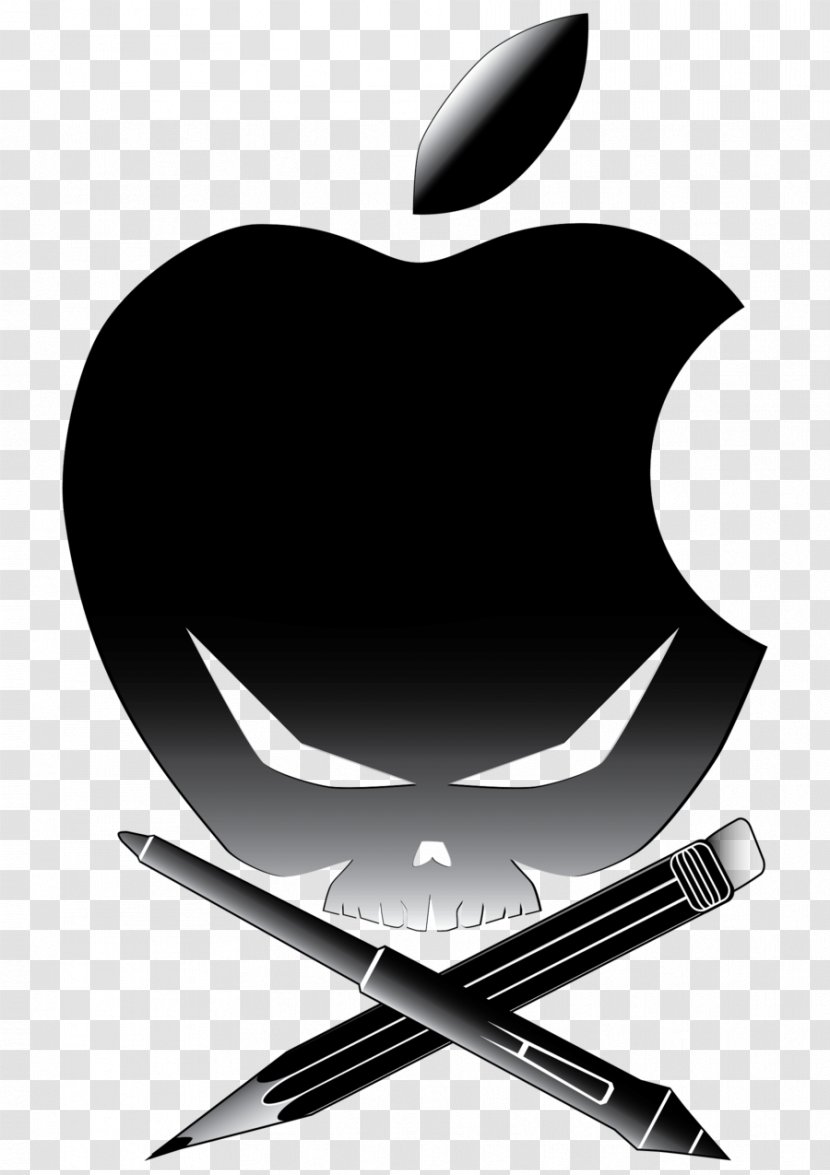 Skull & Bones IPhone 5s Apple Logo - Black And White Transparent PNG