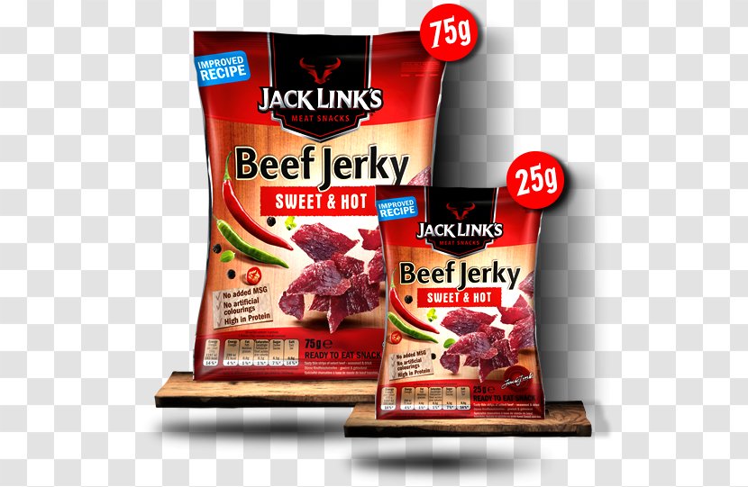Jack Link's Beef Jerky Dried Meat - Flavor Transparent PNG