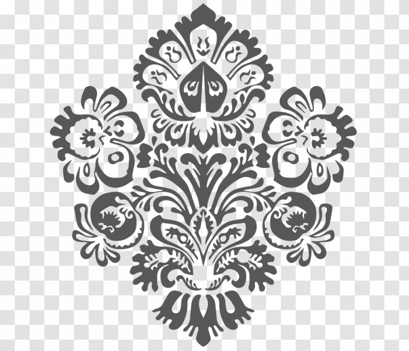 Ornament Royalty-free Pattern - Black And White - Batik Transparent PNG
