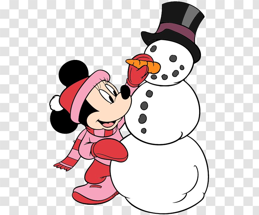 Mickey Mouse Minnie Donald Duck Pluto Goofy - Walt Disney Company - Snowman Transparent PNG