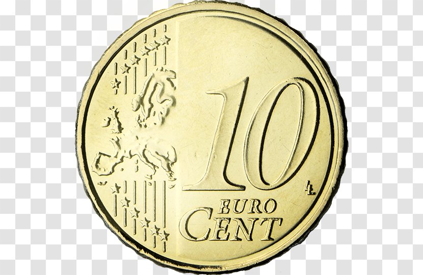 Euro Coins 10 Cent Coin 50 - Irish Transparent PNG