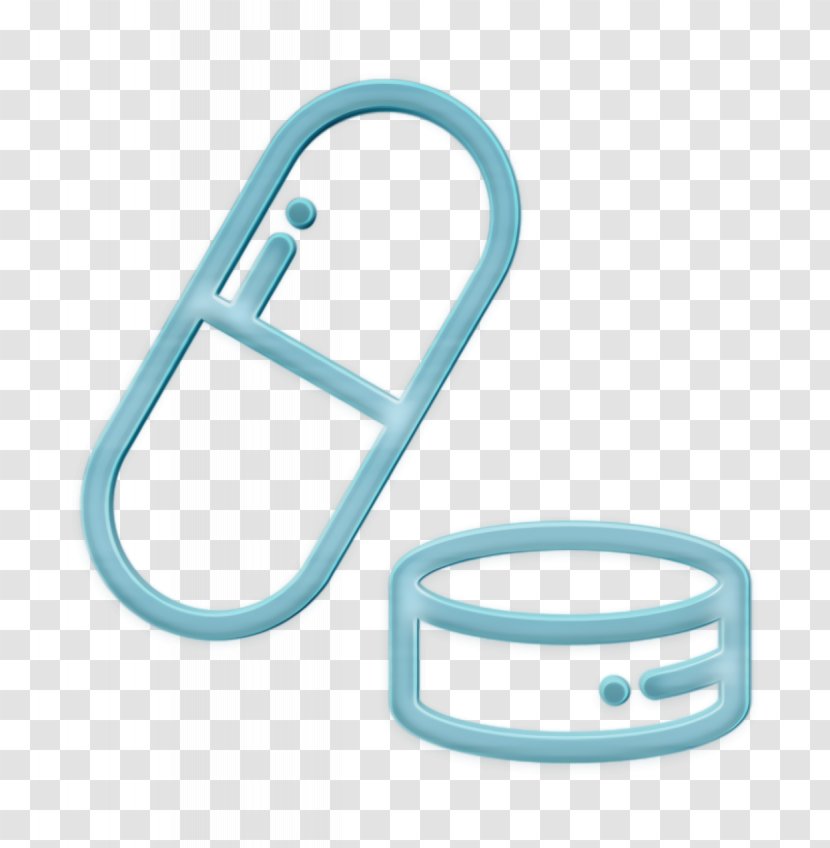 Veterinary Icon Tablet Pills - Turquoise Transparent PNG