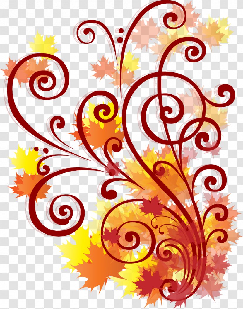 Raksha Bandhan Idea Illustration - Leaf - Autumn Flowers Swirling Vector Transparent PNG