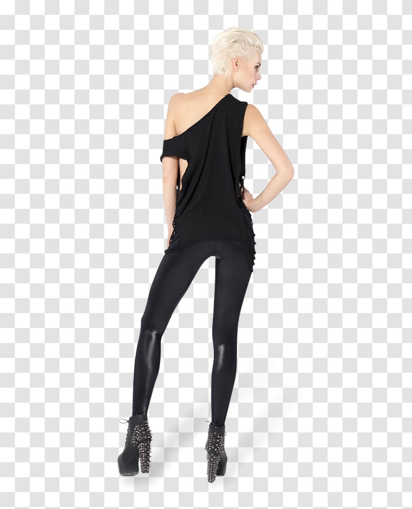 Leggings Shoulder Sleeve Black M - Trousers - Laces Transparent PNG