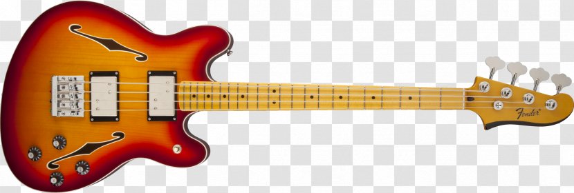 Fender Starcaster Coronado Stratocaster Precision Bass Telecaster Thinline - Cartoon - Guitar Transparent PNG