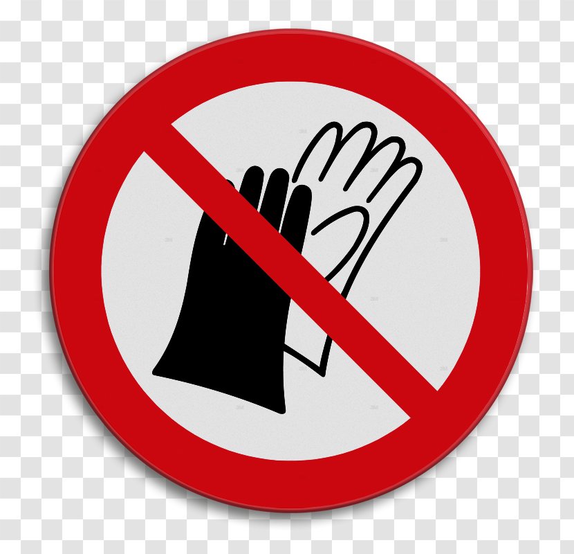 Warning Sign Glove ISO 7010 Sticker - Scorekeeper Pictogram Transparent PNG