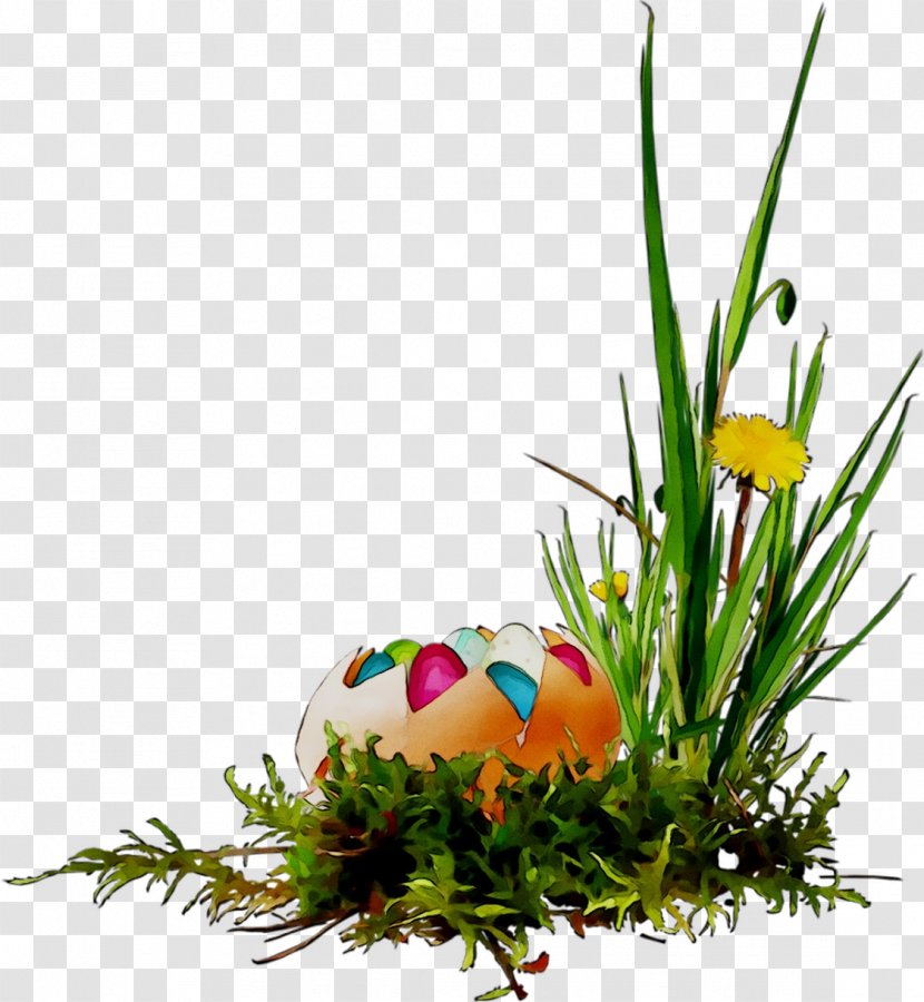 Floral Design Easter Egg Grasses Transparent PNG