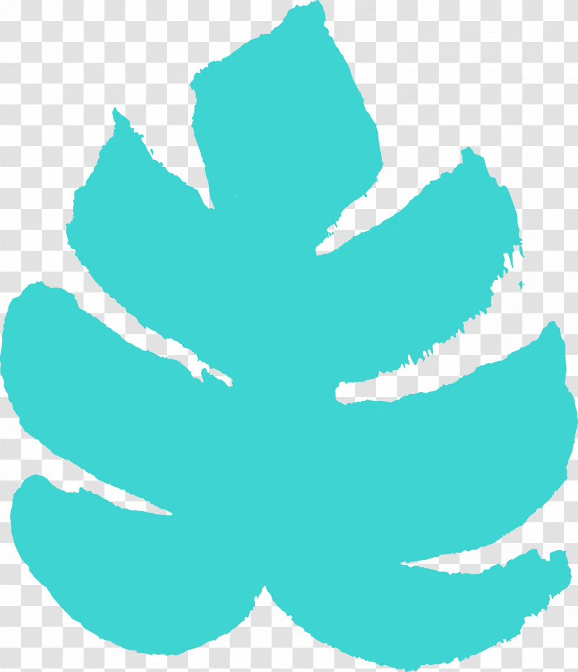 Green Turquoise Aqua Leaf Teal Transparent PNG