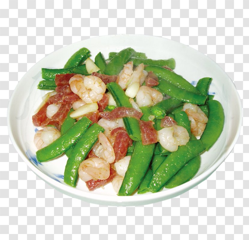 Spinach Salad Snow Pea Cap Cai Vegetable - Sausage Fried Peas Transparent PNG