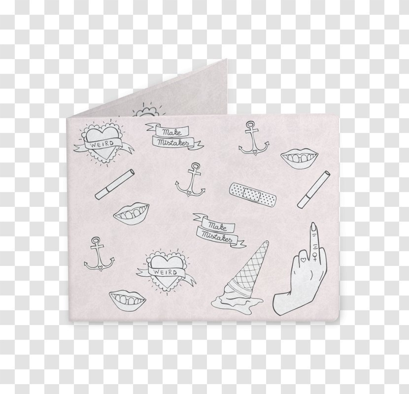 Paper Product Design Rectangle Font - Cute Anchor Tattoos Finger Transparent PNG