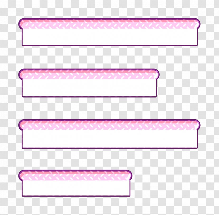 Align Icon Left Text - Pink - Rectangle Magenta Transparent PNG