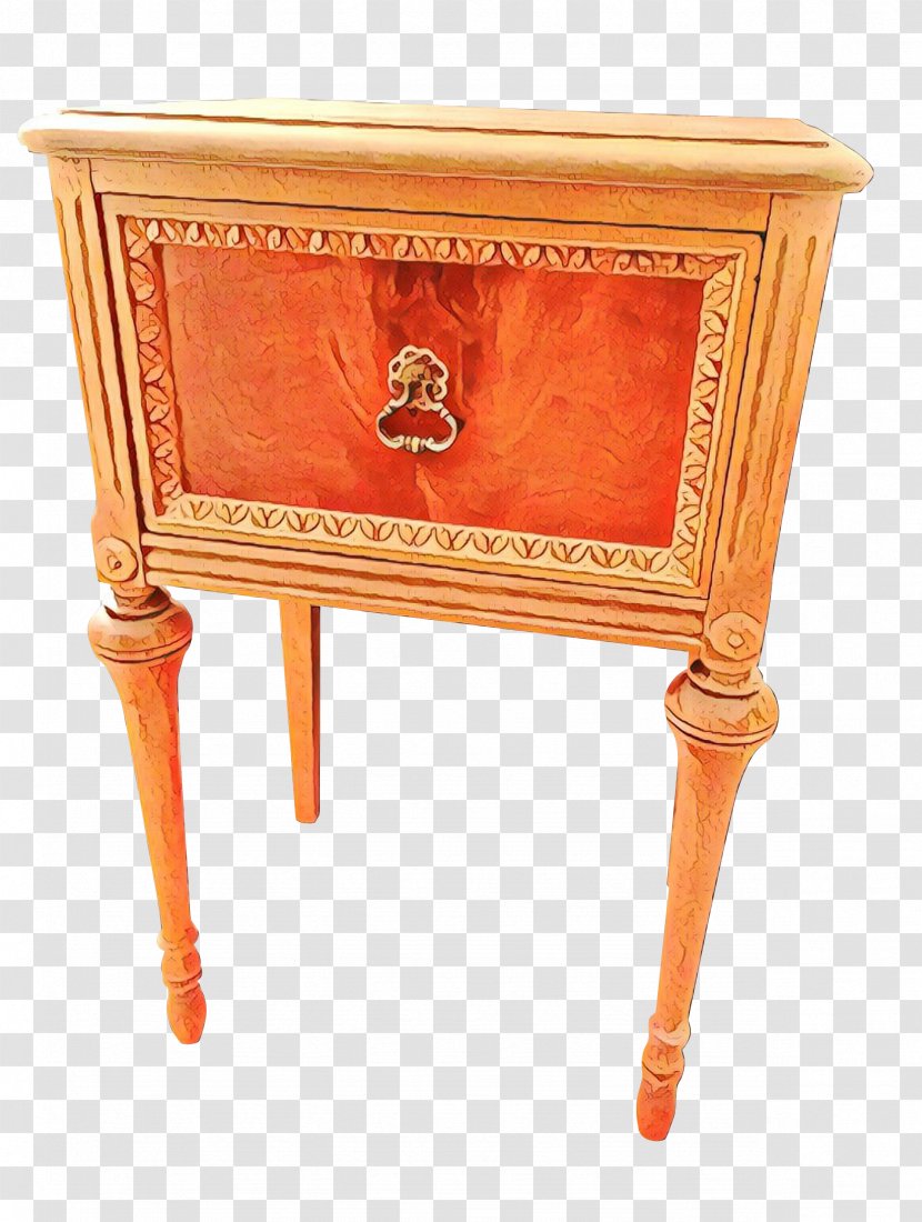 Wood Table - Peach Chair Transparent PNG