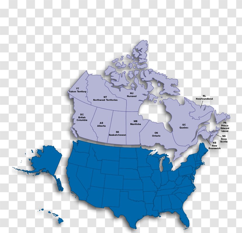 Canada Mapa Polityczna Canadian Alaska - United States - Map Transparent PNG
