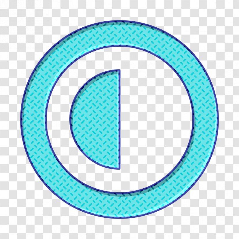 Circle Icon Half - Oval - Symbol Transparent PNG
