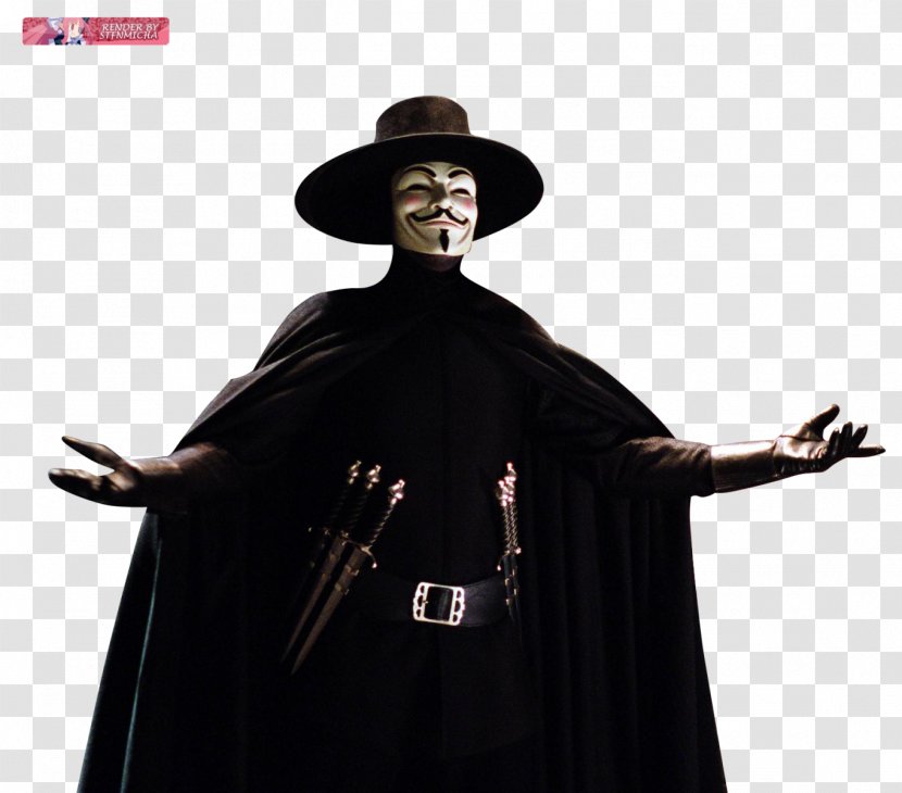 Evey Hammond Rorschach V For Vendetta - Costume Transparent PNG