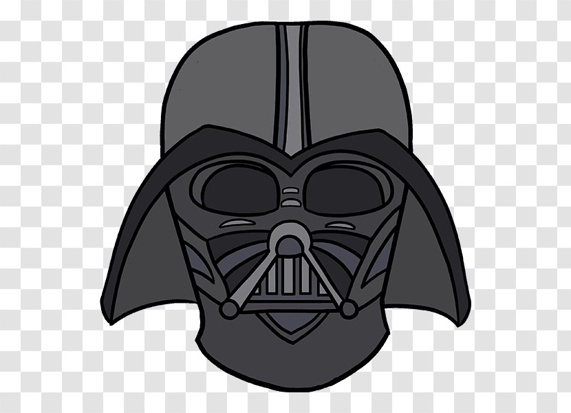 Anakin Skywalker Star Wars: The Clone Wars Drawing R2-D2 Cartoon - Silhouette - Darth Vader Helmet Transparent PNG