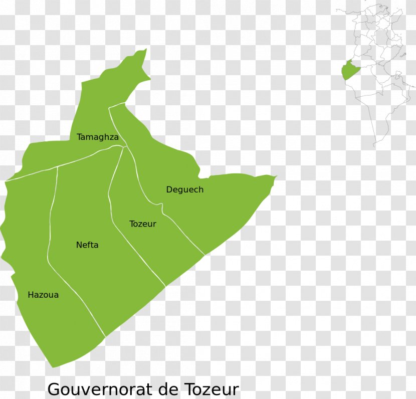Mutamadiyah Delegations Of Tunisia Administrative Division Map Country - France - Tunis Transparent PNG