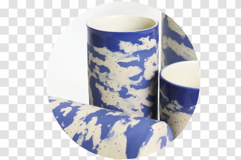 Coffee Cup Ceramic Mug Beaker - Blue And White Porcelain Transparent PNG