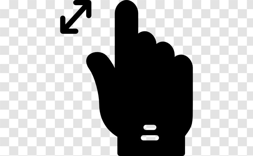 Thumb Gesture Finger - Black - Hand Transparent PNG