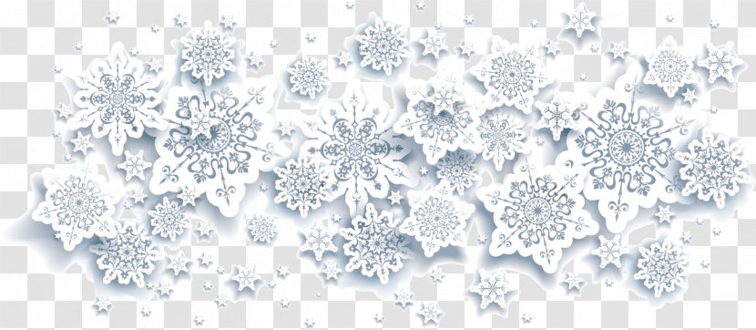 Snowflake White Christmas - Lighting - Creative Winter Snow Transparent PNG