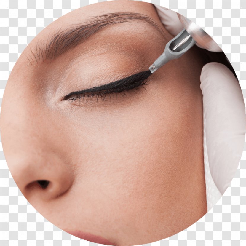 Permanent Makeup Cosmetics Eyebrow Microblading Tattoo - Forehead - Eye Liner Transparent PNG