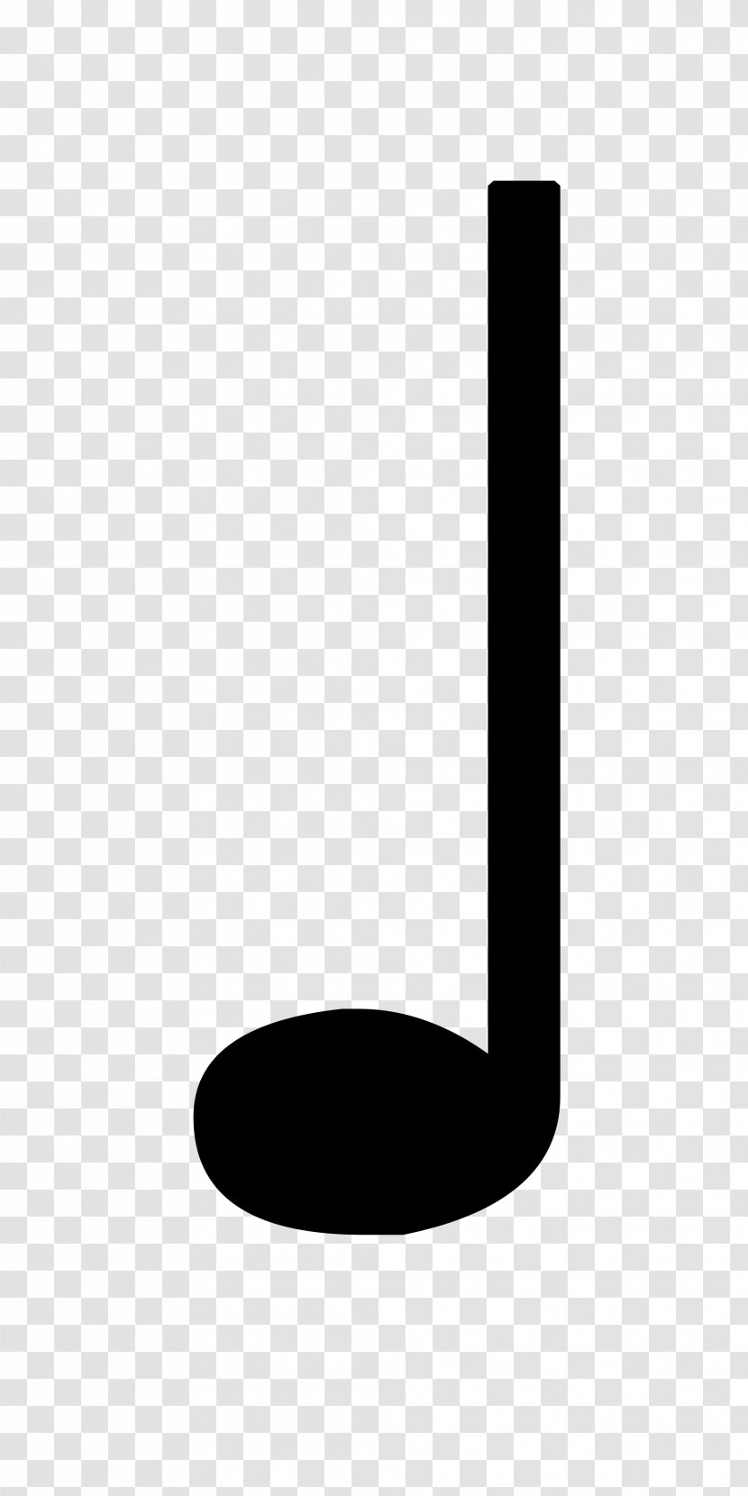 Quarter Note Musical Rest Notation Eighth - Silhouette Transparent PNG