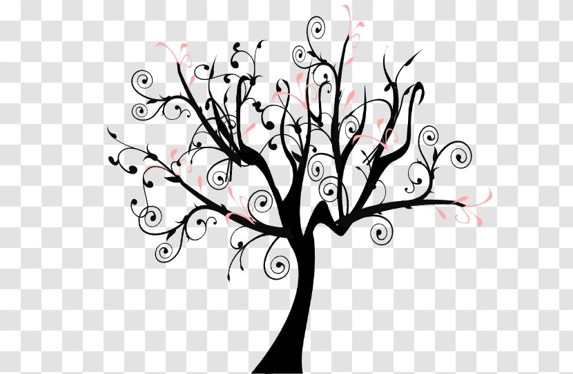 Clip Art Branch Tree Vector Graphics - Ornament - Flower Transparent PNG