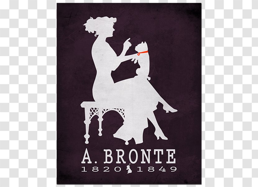 Agnes Grey Brontë Sisters Author Art Poet - Victorian Literature - Literary Poster Transparent PNG