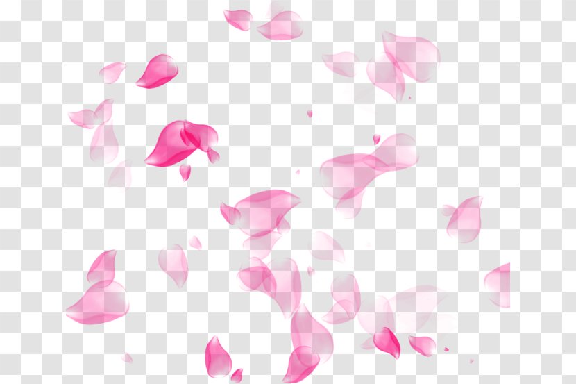 Cherry Blossom Background - Yellow - Heart Magenta Transparent PNG