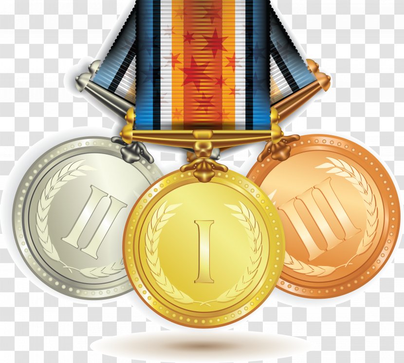 Olympic Medal Graphic Design - Flat - Medals Transparent PNG